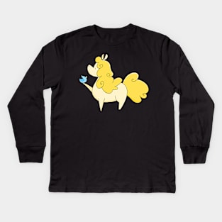 Horse with a friend Kids Long Sleeve T-Shirt